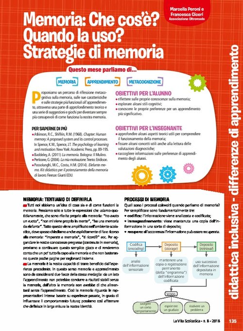 Memoria: Che cos'è? Quando la uso? Strategie di memoria | Giunti Scuola
