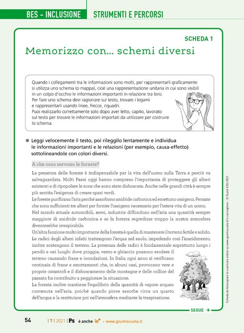Memorizzo con… schemi diversi | Giunti Scuola
