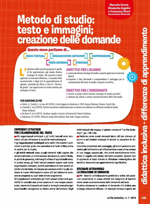Metodo di studio: testo e immagini; creazione delle domande | Giunti Scuola Metodo di studio: testo e immagini; creazione delle domande | Giunti Scuola