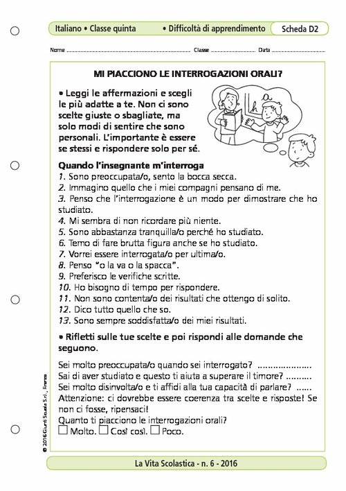 Mi piacciono le interrogazioni orali? | Giunti Scuola Mi piacciono le interrogazioni orali? | Giunti Scuola
