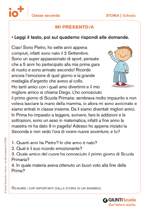 Mi presento/A | Giunti Scuola Mi presento/A | Giunti Scuola