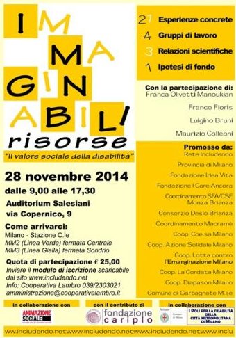 Milano - Il 28 novembre il convegno “Immagin-abili risorse. Il valore sociale della disabilità” | Giunti Scuola