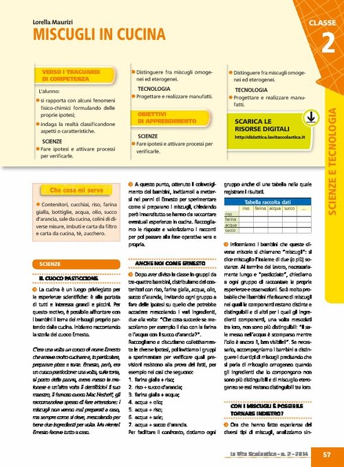 Miscugli in cucina | Giunti Scuola Miscugli in cucina | Giunti Scuola