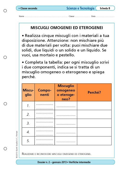 Miscugli omogenei ed eterogenei | Giunti Scuola Miscugli omogenei ed eterogenei | Giunti Scuola