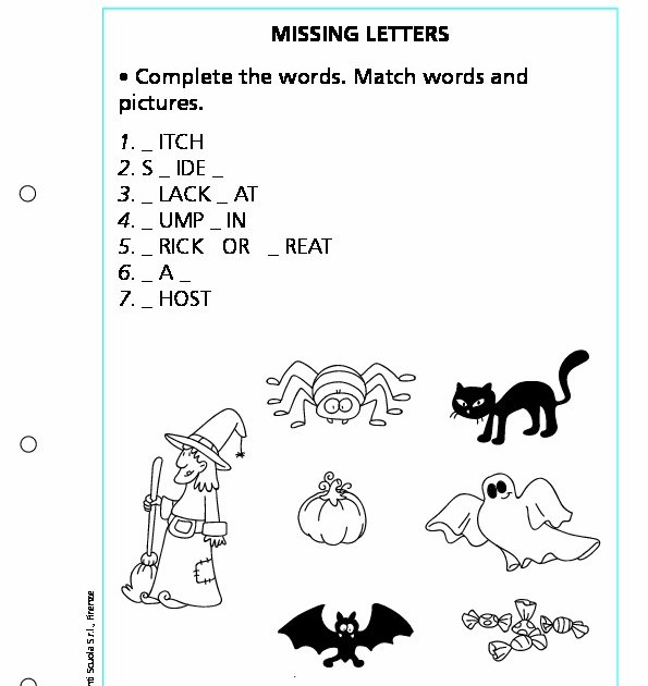 Missing letters | Giunti Scuola