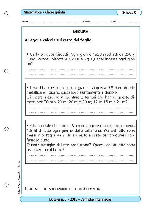 Misura | Giunti Scuola Misura | Giunti Scuola