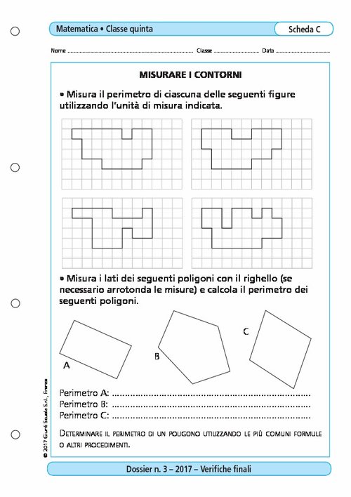 Misurare i contorni | Giunti Scuola Misurare i contorni | Giunti Scuola