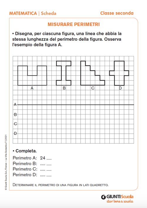 Misurare perimetri | Giunti Scuola Misurare perimetri | Giunti Scuola