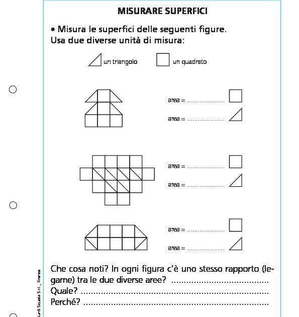 Misurare superfici Misurare superfici Giunti Scuola