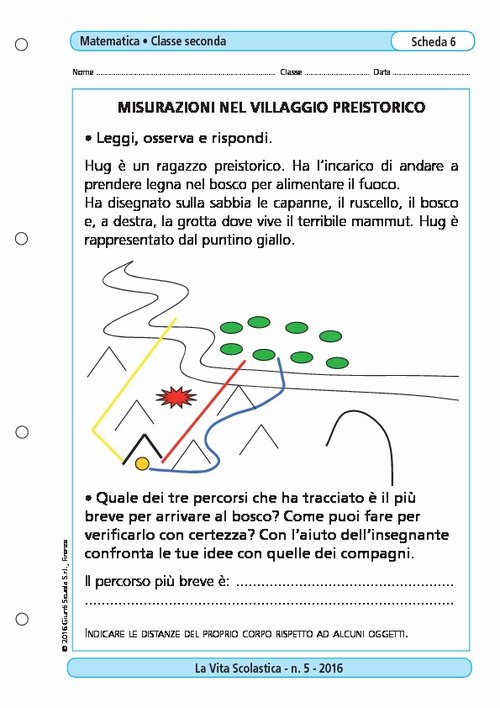 Misurazioni nel villaggio preistorico | Giunti Scuola Misurazioni nel villaggio preistorico | Giunti Scuola