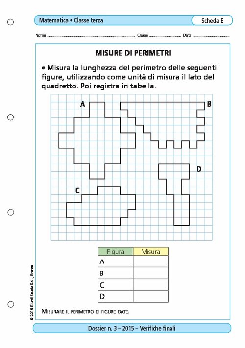 Misure e perimetri | Giunti Scuola Misure e perimetri | Giunti Scuola