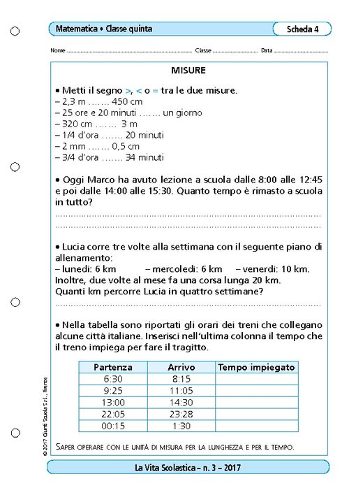 Misure | Giunti Scuola