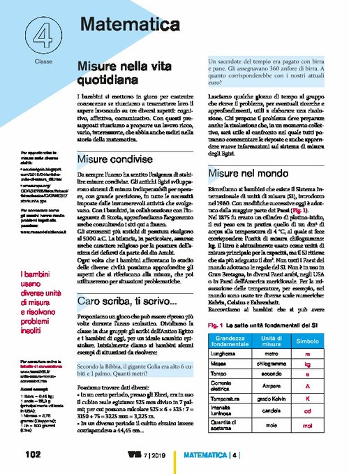 Misure nella vita quotidiana | Giunti Scuola Misure nella vita quotidiana | Giunti Scuola