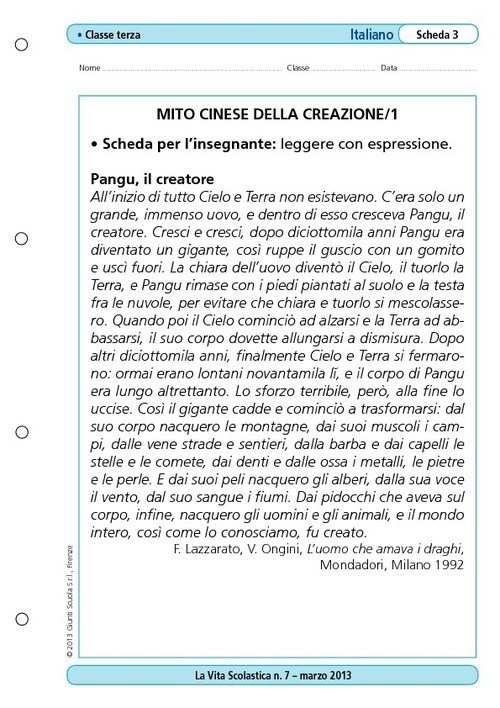 Mito cinese della creazione/1 | Giunti Scuola Mito cinese della creazione/1 | Giunti Scuola