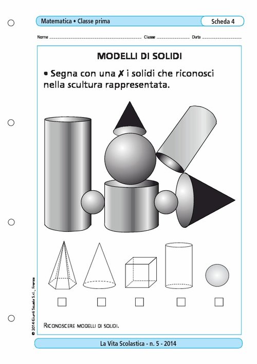 Modelli di solidi | Giunti Scuola Modelli di solidi | Giunti Scuola