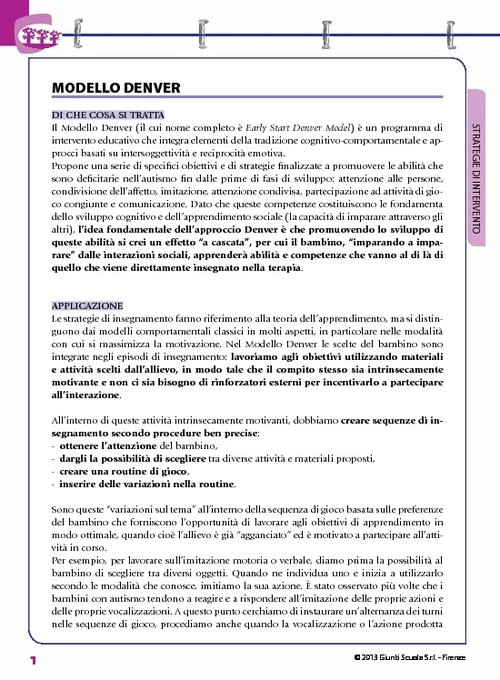 Modello Denver | Giunti Scuola Modello Denver | Giunti Scuola