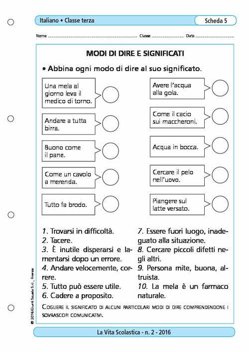 Modi di dire e significati | Giunti Scuola Modi di dire e significati | Giunti Scuola
