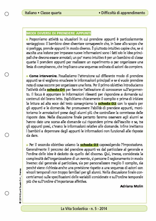 Modi diversi di prendere appunti | Giunti Scuola Modi diversi di prendere appunti | Giunti Scuola