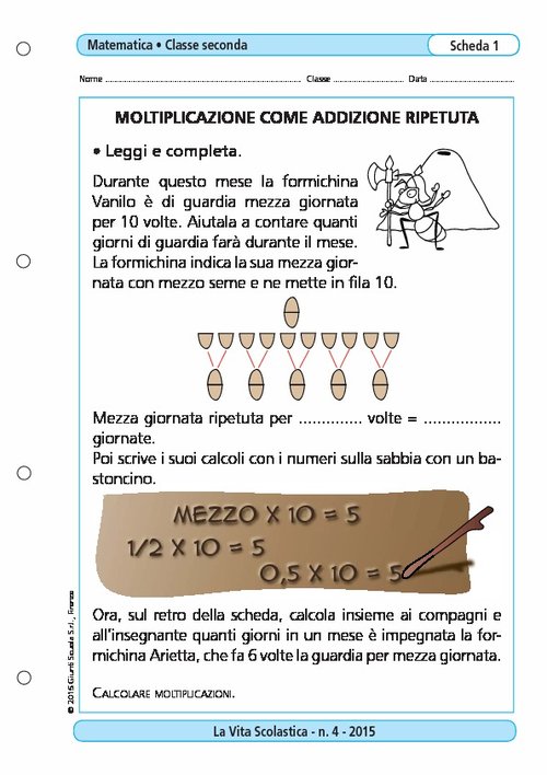 Moltiplicazione come addizione ripetuta | Giunti Scuola Moltiplicazione come addizione ripetuta | Giunti Scuola
