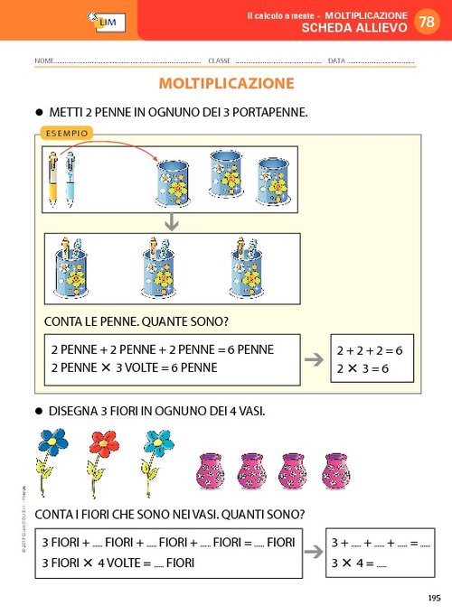 moltiplicazione - Discalculia | Giunti Scuola moltiplicazione - Discalculia | Giunti Scuola