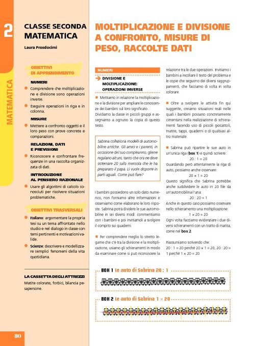 Moltiplicazione e divisione a confronto, misure di peso, raccolte dati | Giunti Scuola Moltiplicazione e divisione a confronto, misure di peso, raccolte dati | Giunti Scuola