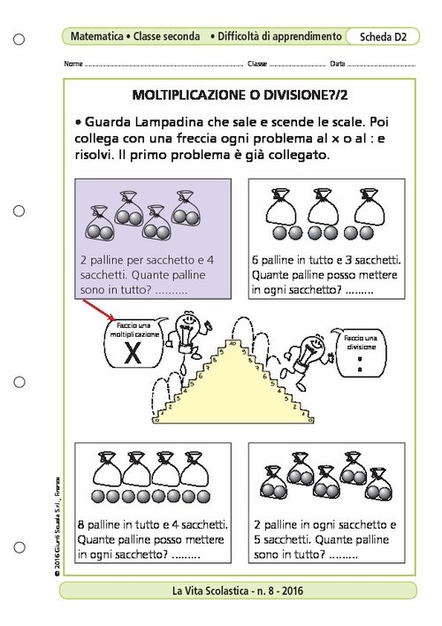 Moltiplicazione o divisione?/2 | Giunti Scuola Moltiplicazione o divisione?/2 | Giunti Scuola