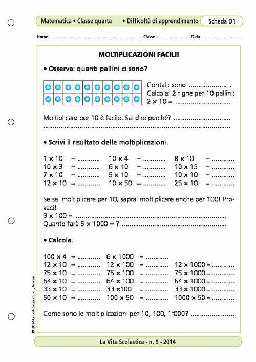 Moltiplicazioni facili! | Giunti Scuola Moltiplicazioni facili! | Giunti Scuola