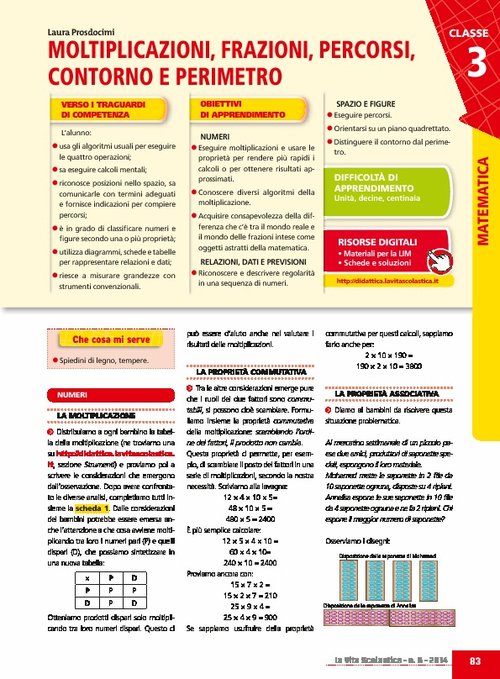 Moltiplicazioni, frazioni, percorsi, contorno e perimetro | Giunti Scuola Moltiplicazioni, frazioni, percorsi, contorno e perimetro | Giunti Scuola