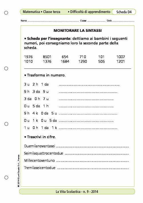 Monitorare la sintassi | Giunti Scuola