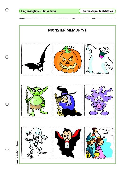 Monster memory | Giunti Scuola Monster memory | Giunti Scuola