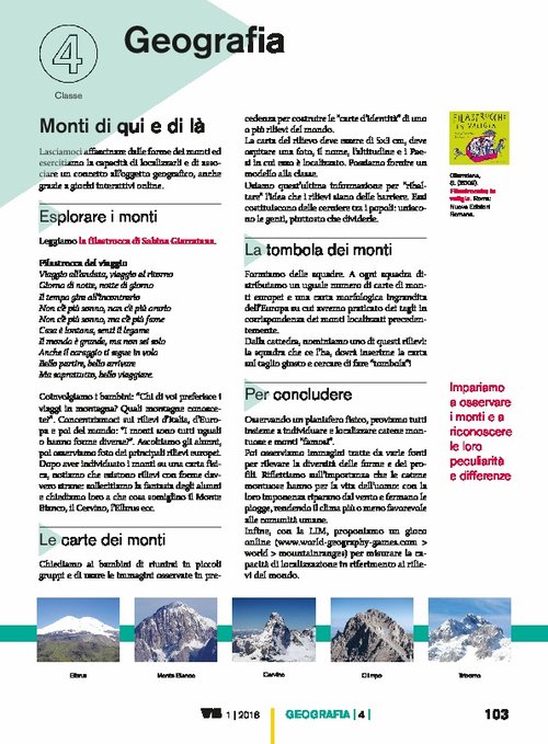 Monti di qui e di là | Giunti Scuola Monti di qui e di là | Giunti Scuola