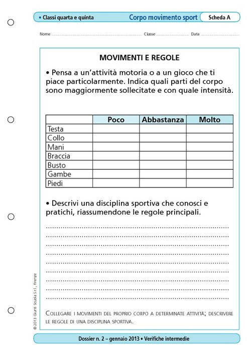 Movimenti e regole | Giunti Scuola Movimenti e regole | Giunti Scuola