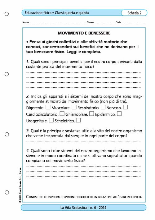 Movimento e benessere | Giunti Scuola Movimento e benessere | Giunti Scuola