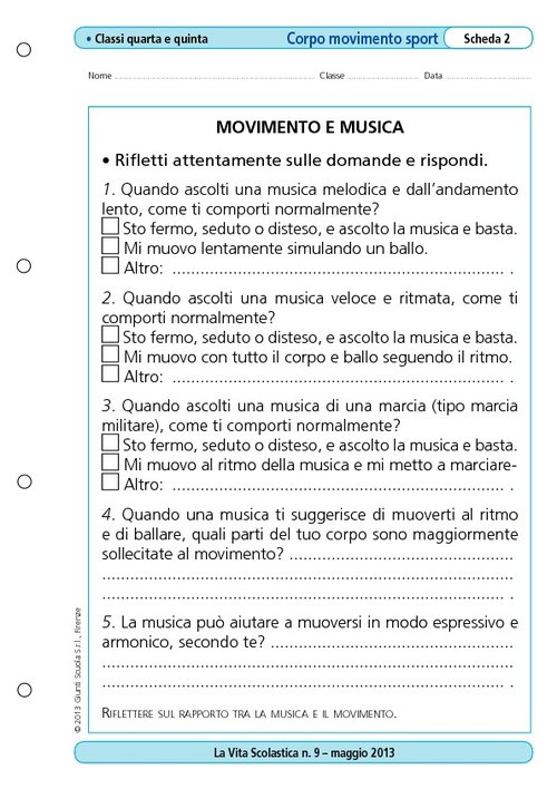 Movimento e musica | Giunti Scuola Movimento e musica | Giunti Scuola