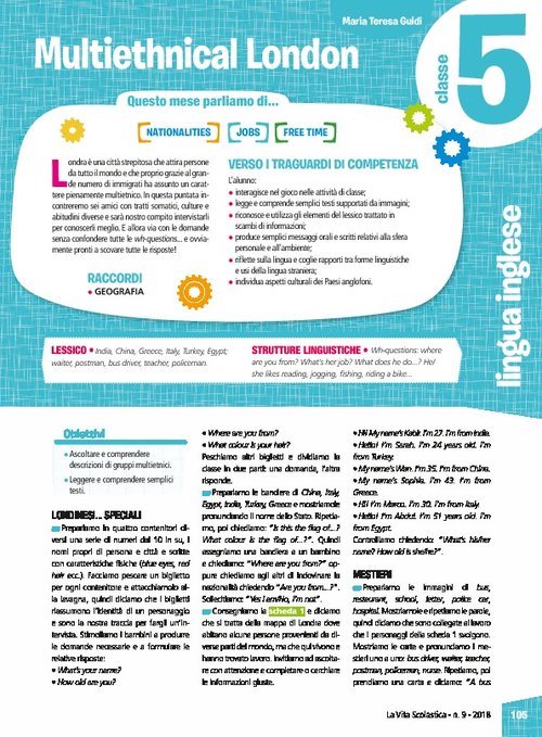 Multiethnical London | Giunti Scuola Multiethnical London | Giunti Scuola