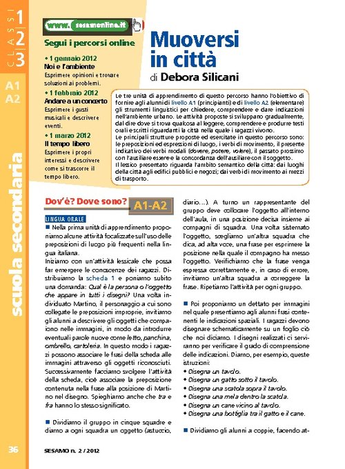 Muoversi in città | Giunti Scuola Muoversi in città | Giunti Scuola