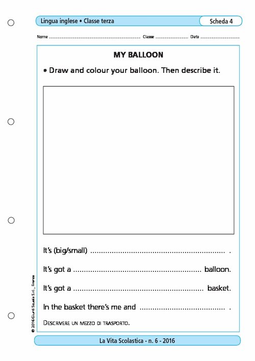 My balloon | Giunti Scuola My balloon | Giunti Scuola
