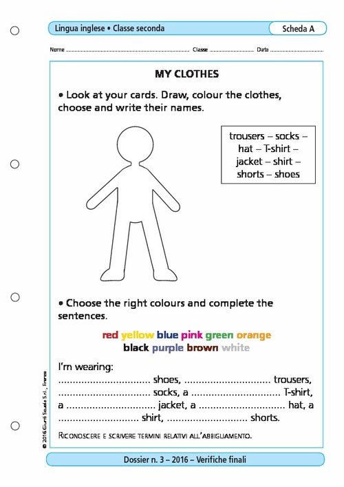 My clothes | Giunti Scuola My clothes | Giunti Scuola