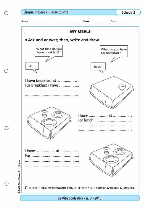 My meals | Giunti Scuola My meals | Giunti Scuola