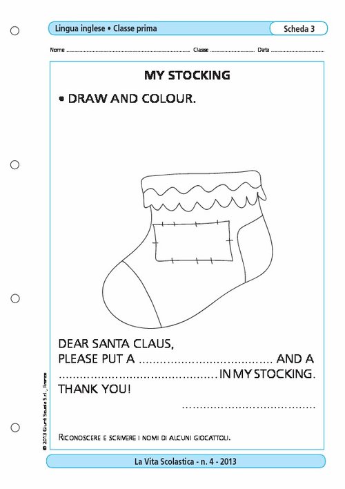 My stocking | Giunti Scuola My stocking | Giunti Scuola