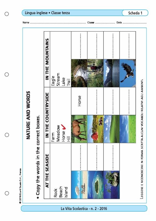 Nature and words | Giunti Scuola Nature and words | Giunti Scuola