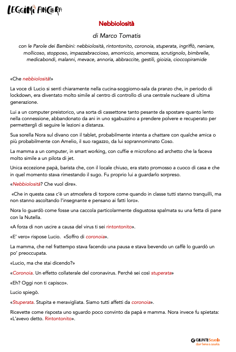 Nebbiolosità | Giunti Scuola Nebbiolosità | Giunti Scuola