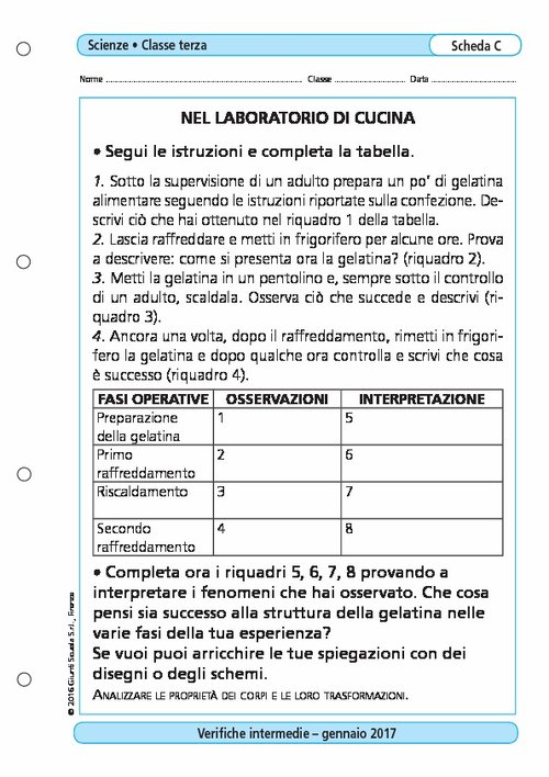 Nel laboratorio di cucina | Giunti Scuola Nel laboratorio di cucina | Giunti Scuola