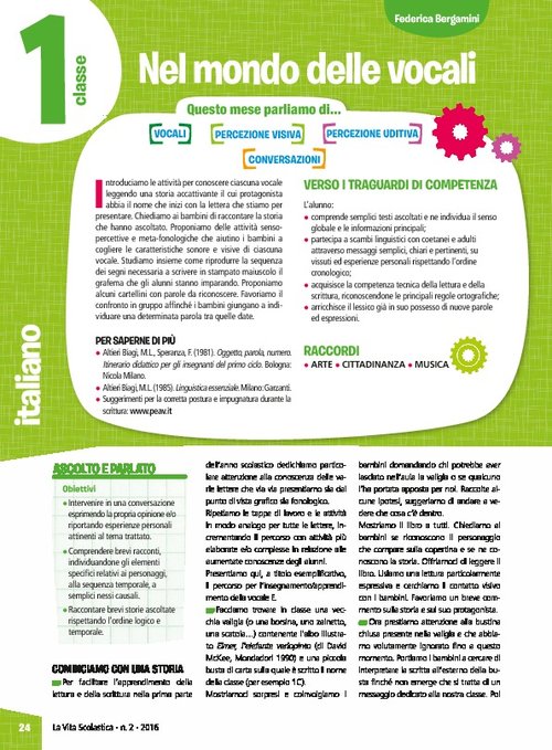 Nel mondo delle vocali | Giunti Scuola Nel mondo delle vocali | Giunti Scuola