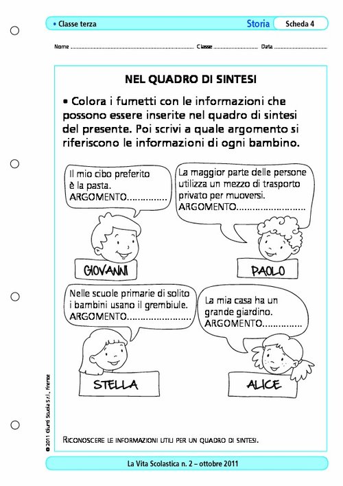Nel quadro di sintesi | Giunti Scuola Nel quadro di sintesi | Giunti Scuola