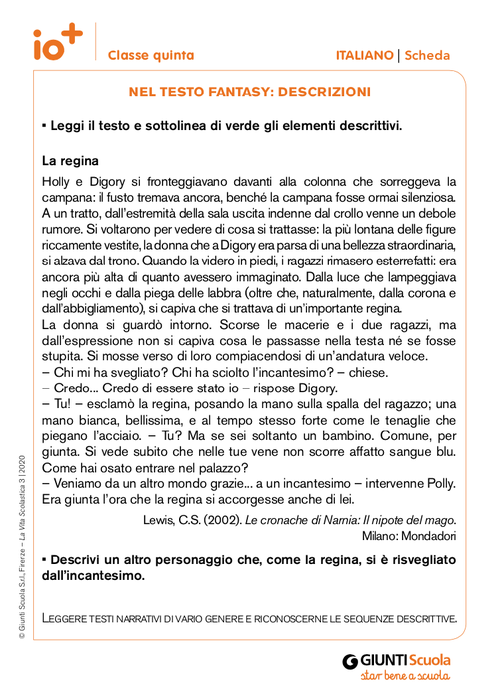 Nel testo fantasy: descrizioni | Giunti Scuola Nel testo fantasy: descrizioni | Giunti Scuola