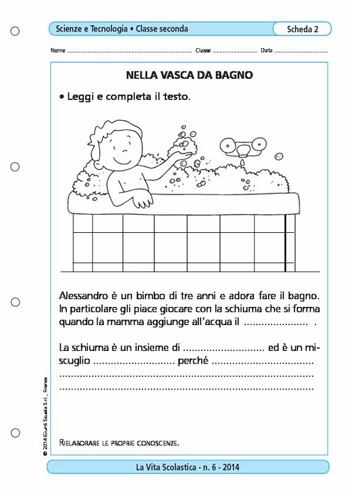 Nella vasca da bagno | Giunti Scuola Nella vasca da bagno | Giunti Scuola