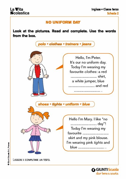 No uniform day | Giunti Scuola No uniform day | Giunti Scuola