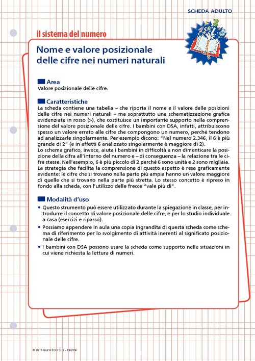 Nome e valore posizionale delle cifre nei numeri naturali | Giunti Scuola Nome e valore posizionale delle cifre nei numeri naturali | Giunti Scuola