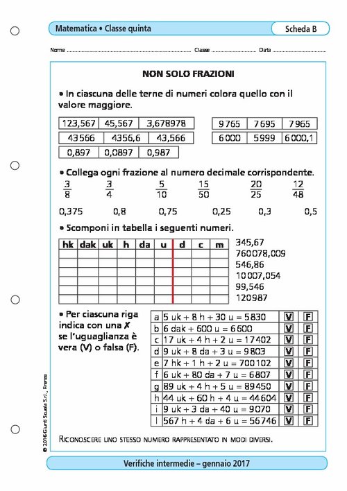Non solo frazioni | Giunti Scuola Non solo frazioni | Giunti Scuola